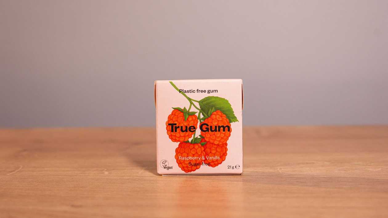 True Gum chewing gum Raspberry/Vanilla 21g