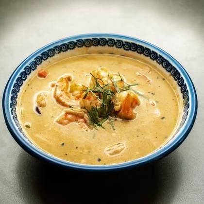 Zielone curry z krewetkami