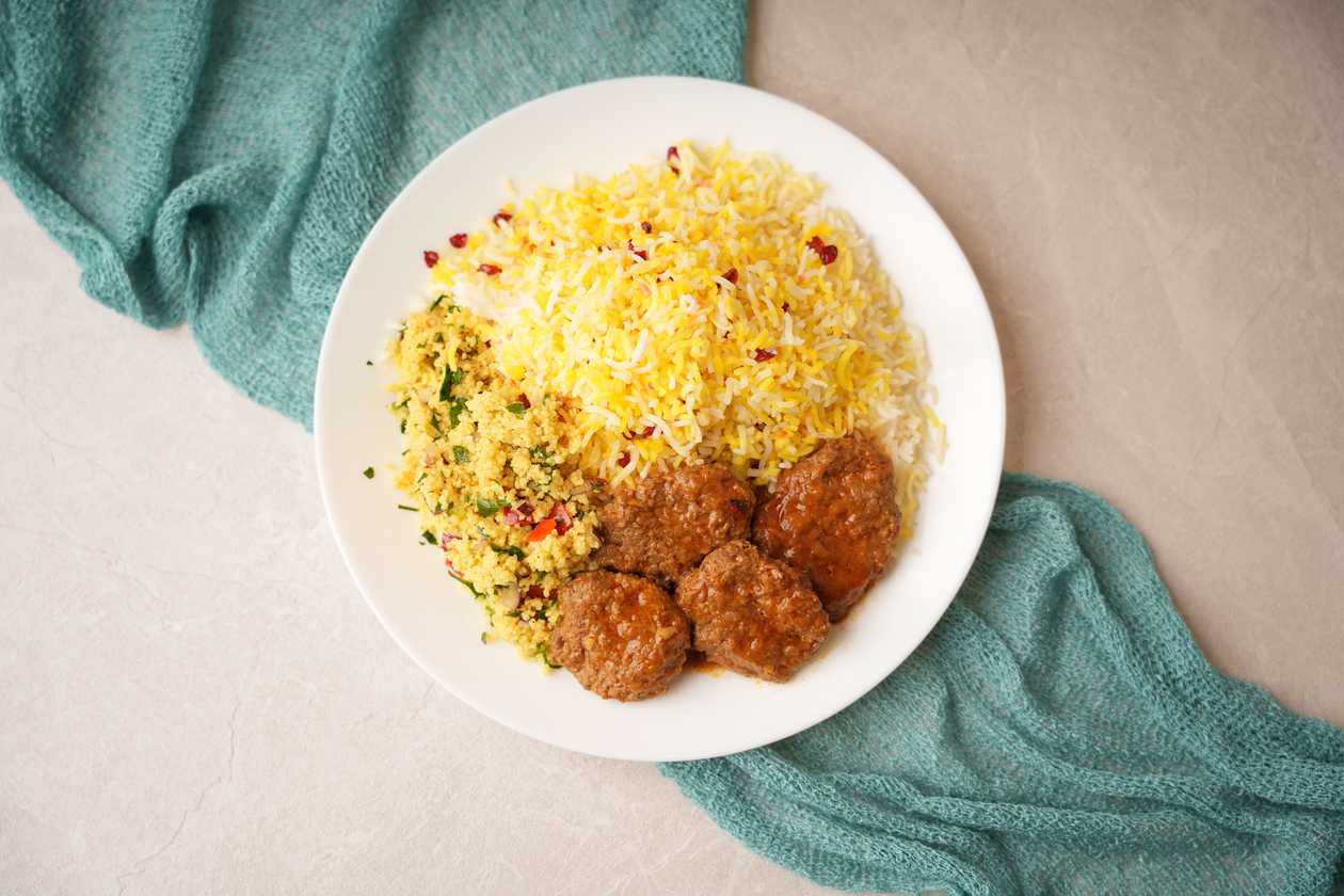 Beef in Tomato Sauce Plate