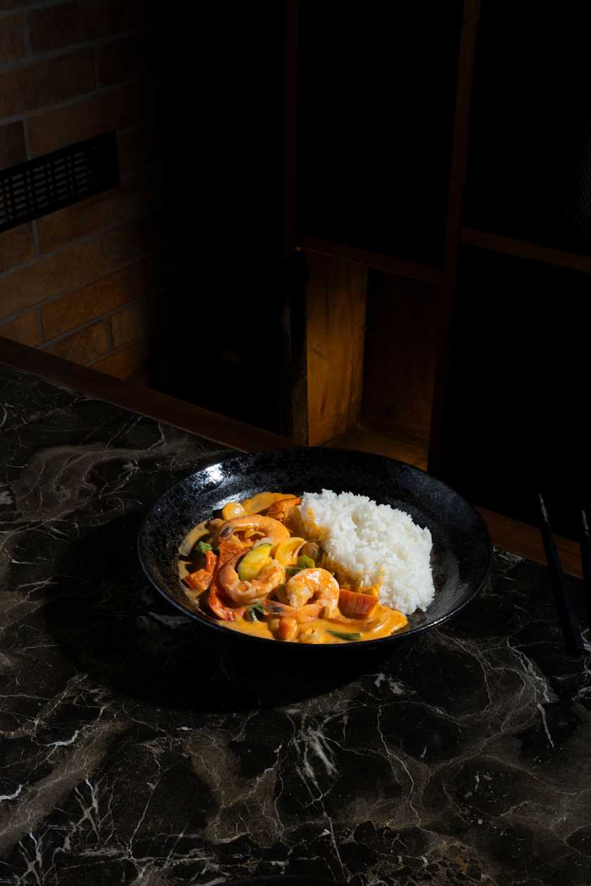 Curry Rice with Shrimps