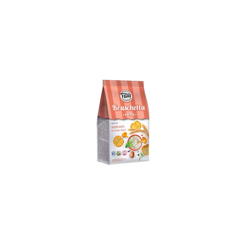 "Flint brushetta rolls" sucharki pszenne o smaku grzybów w sosie śmietanowym 65g