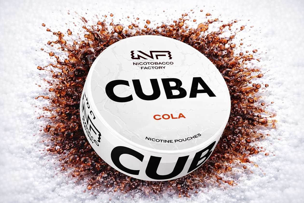 Cuba White 16mg Cola (Kola) Nicotine Pouches Slim