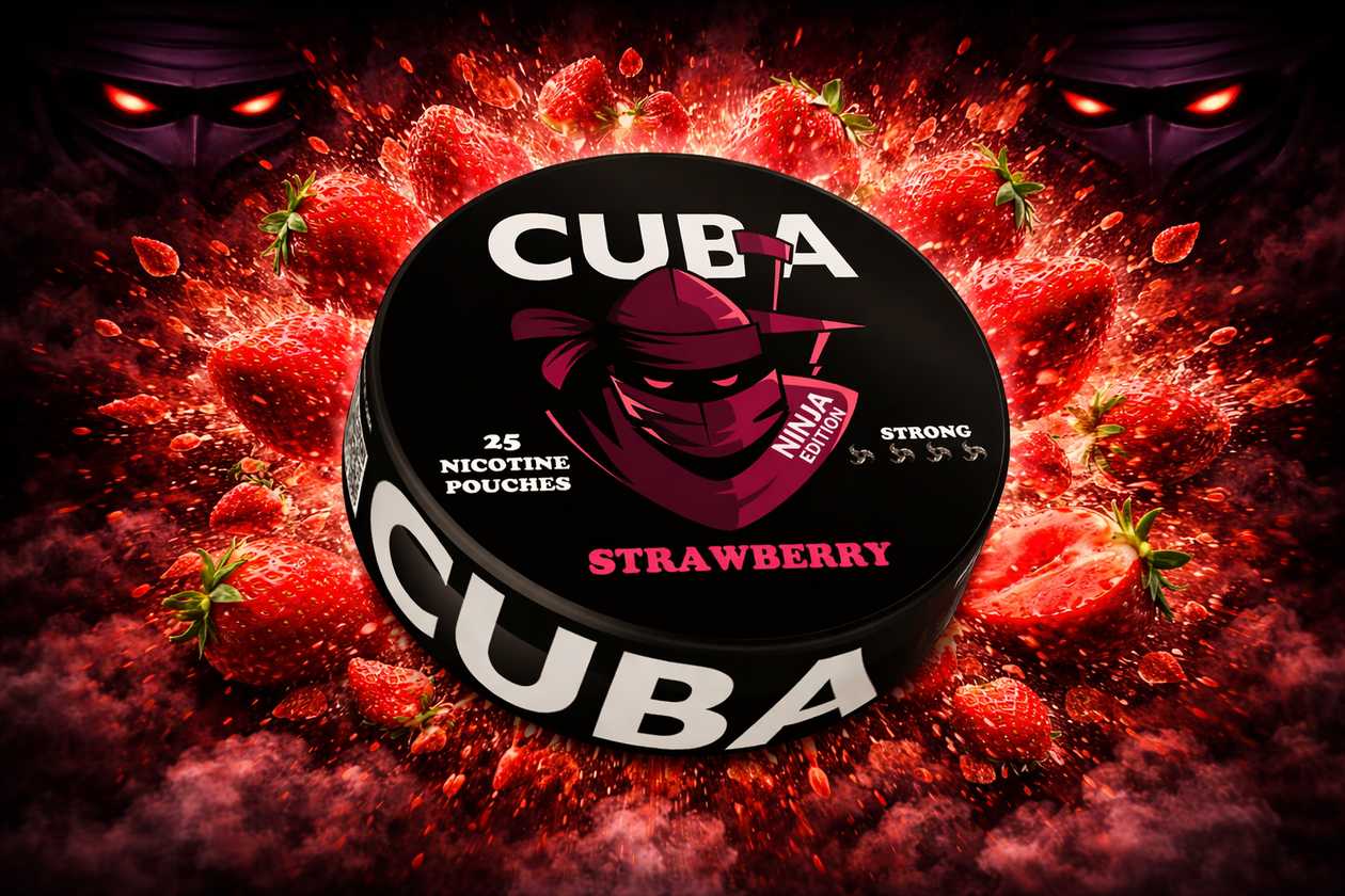 Cuba Ninja 30mg  Strawberry (Çiyələk)