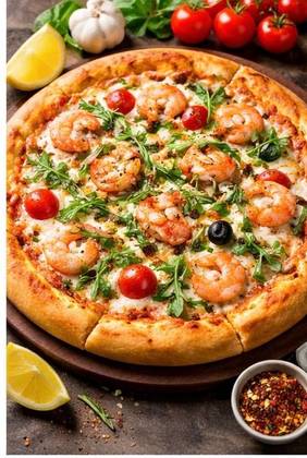 Shrimps pizza big size