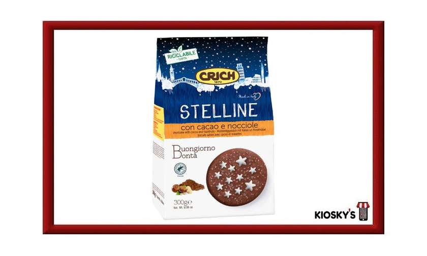 Crich Stelline Cocoa & Hazelnuts Cookies 300g