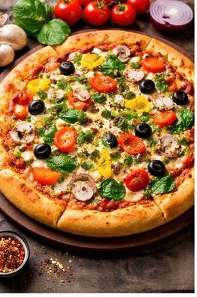 Vegetables pizza mini