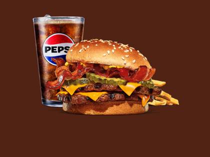 Double Cheese & Bacon XXL Meal