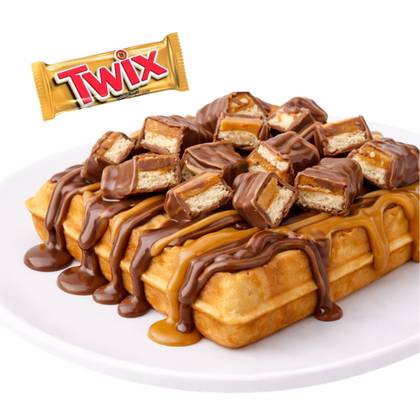 Waffle com Twix