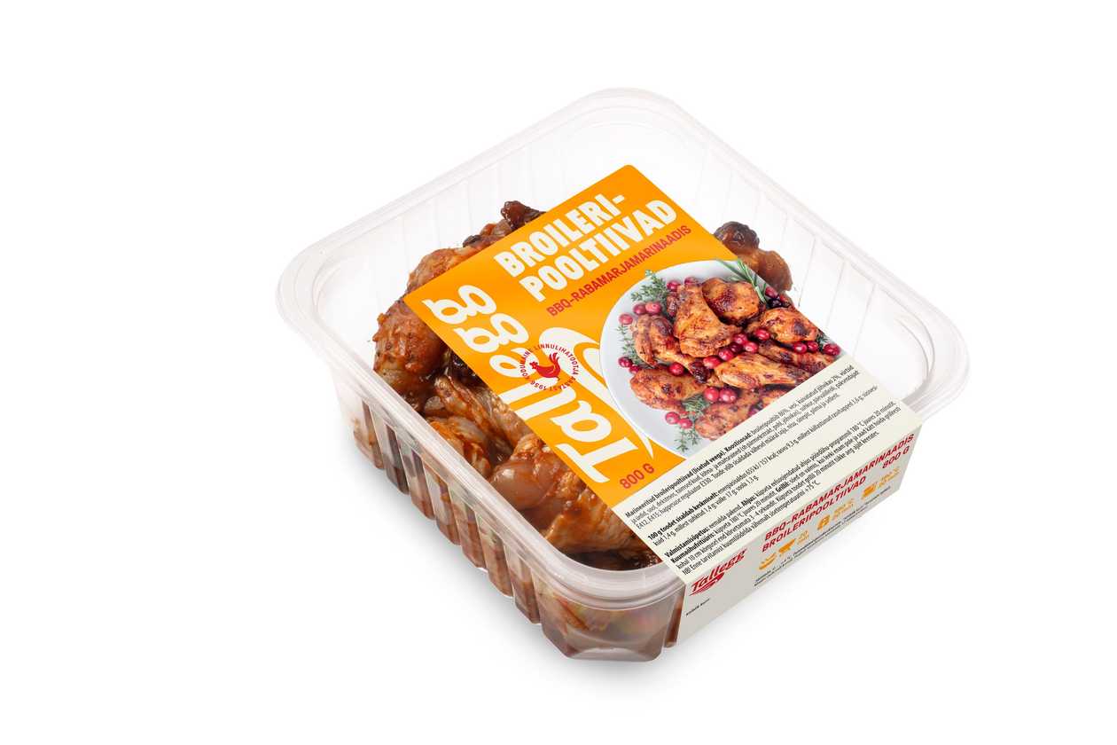 Tallegg, BBQ-rabamarjamarinaadis broileripooltiivad, 800g (aegub peagi)