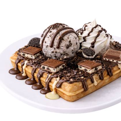 Waffle Oreo Feliz