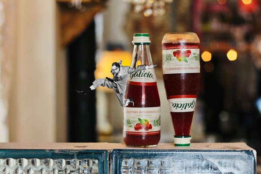 Сік Galicia яблучно-вишневий 0.3