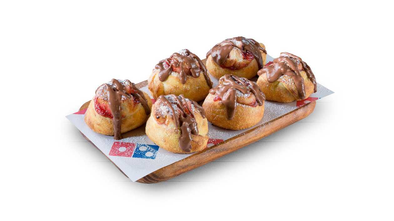 Sweet Rolls with Raspberries and Chocolate