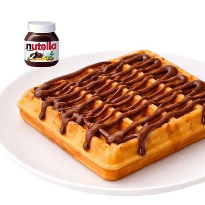 Waffle com Cobertura de Nutella