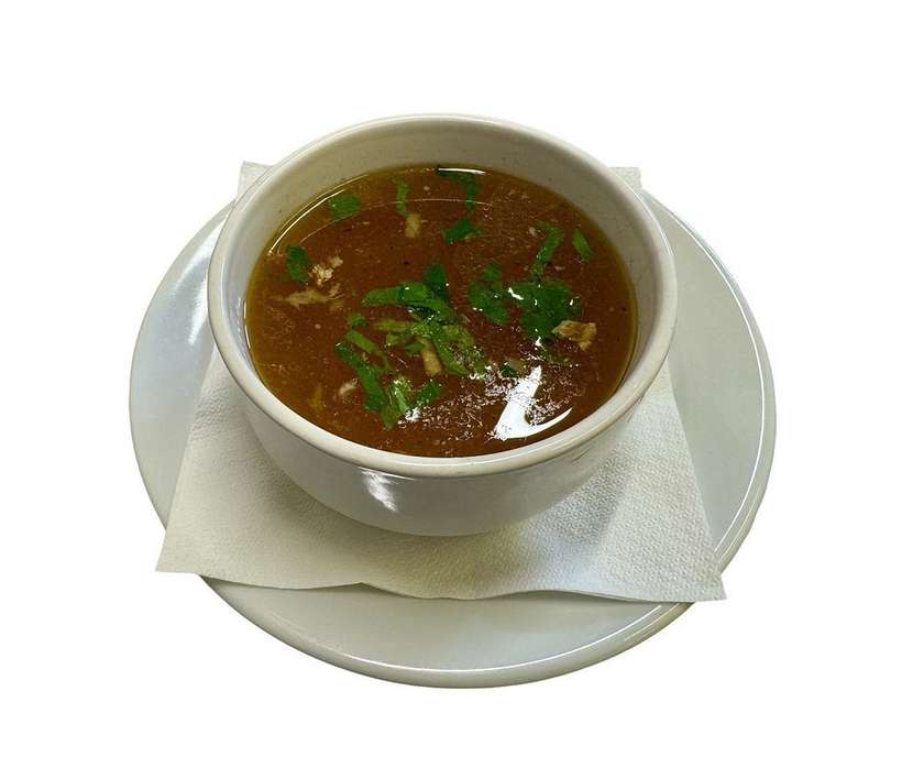 Hovězí vývar s tortilla chips