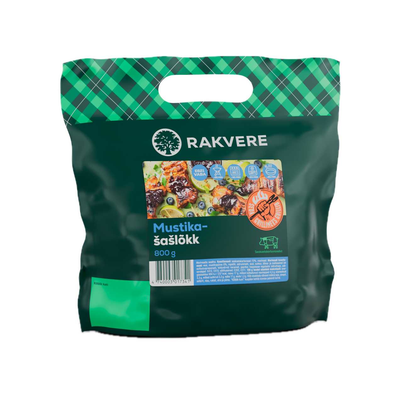 Rakvere, Shashlik in Blueberry Marinade, 800g (expires soon)