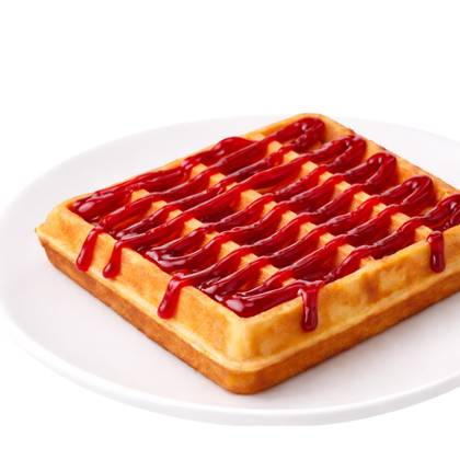 Waffle Doce de Morango