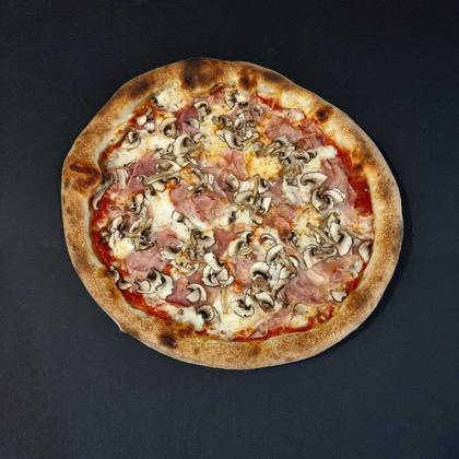 Pizza prosciutto e funghi