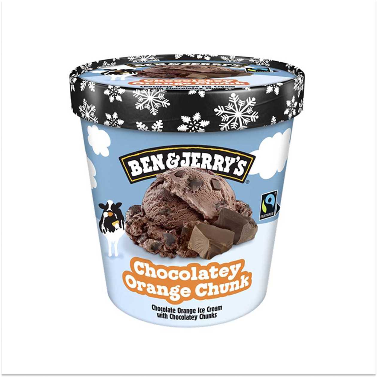Ben & Jerry's, Winter Chocolatey Orange Chunk, 465 ml