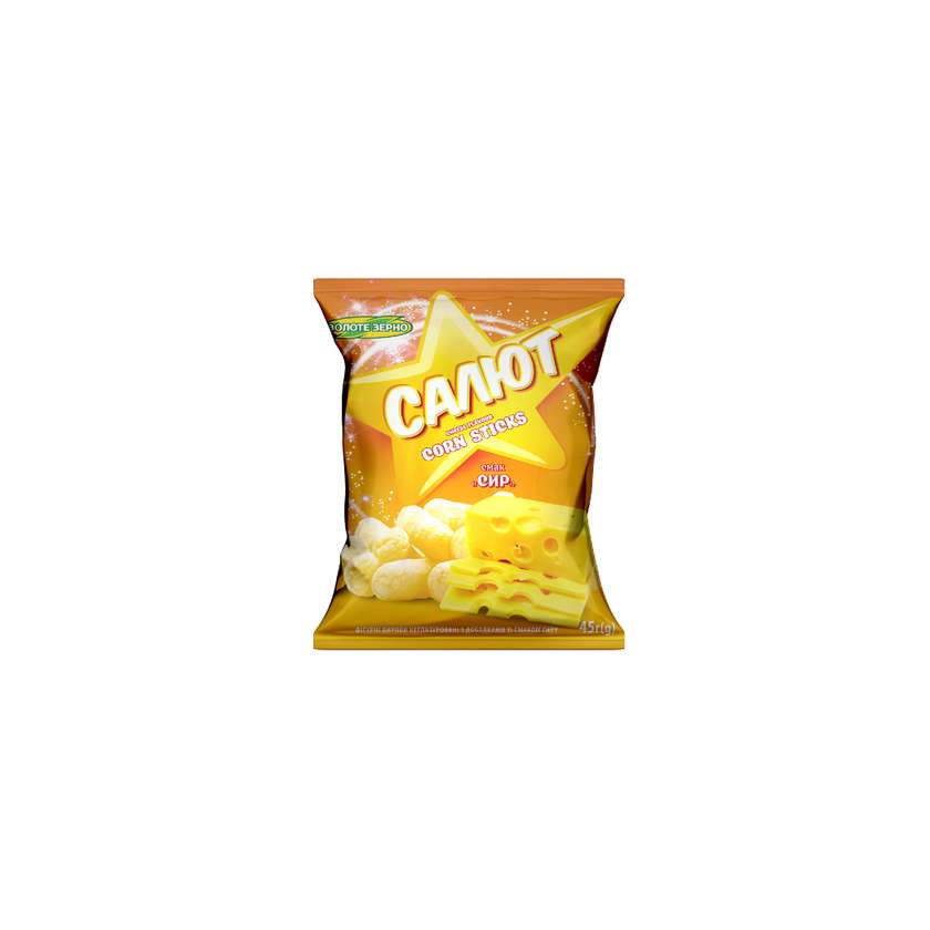 Chrupki kukurydziane o smaku sera "Salut" 45g