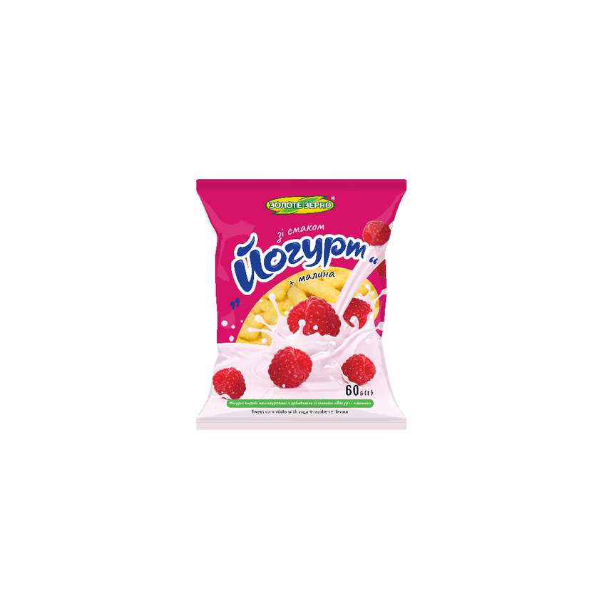 Chrupki kukurydziane o smaku jogurt-malina 60g
