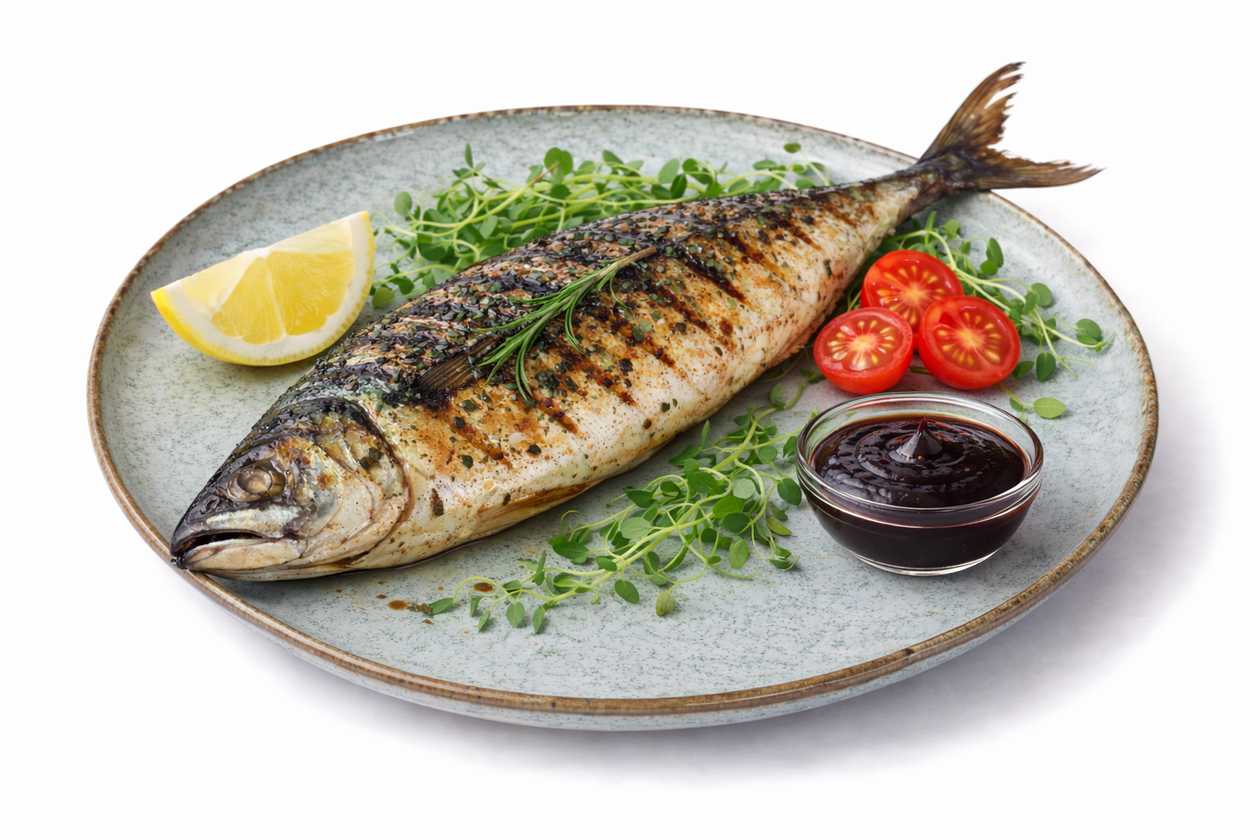 Скумбрія на мангалі 1 шт