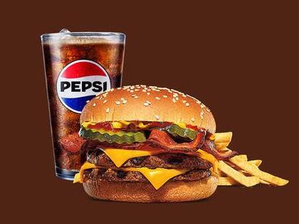 Double Cheeseburger & Bacon Meal