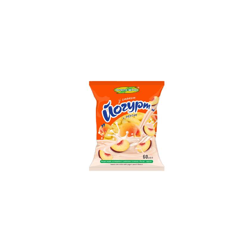 Chrupki kukurydziane o smaku jogurt-brzoskwinia 60g