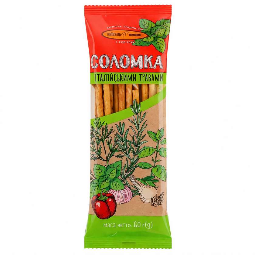 Соломка с итальянскими травами Киевхлеб 60 г