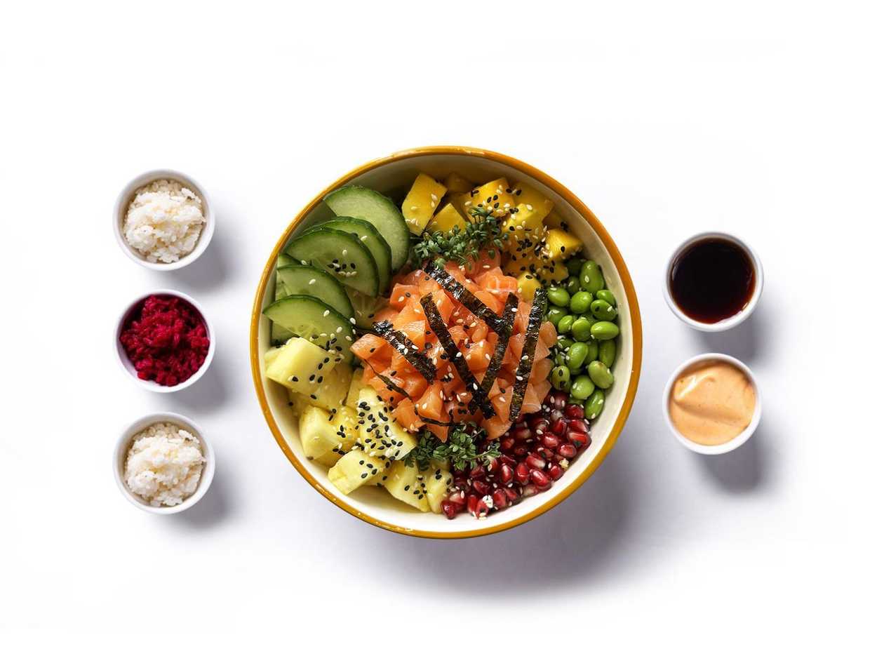 Poke Queen with salmon