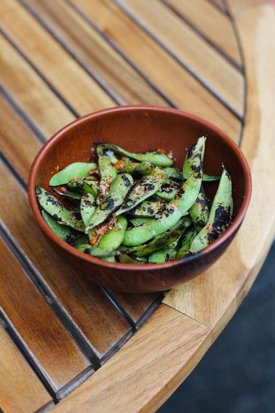 Едамаме боби з мічеладою