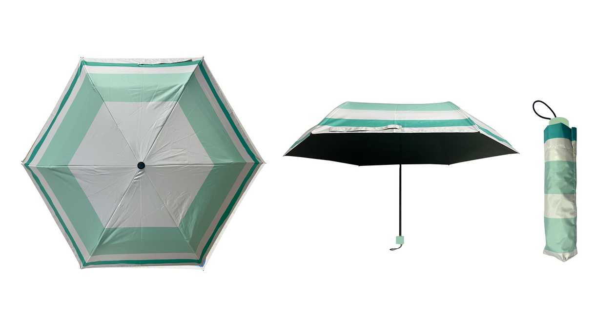 Striped Series Sun Umbrella(Green)