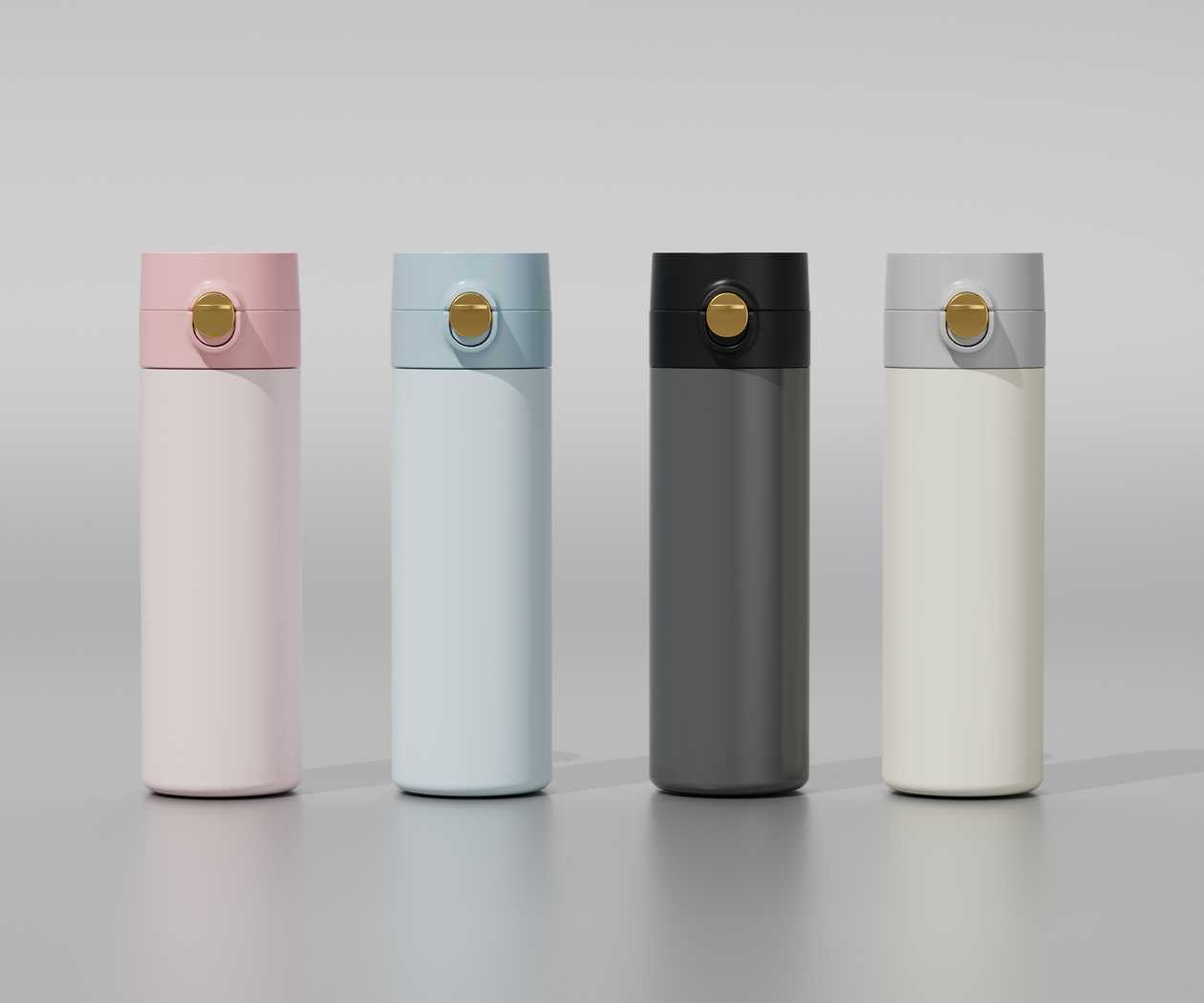 Solid Color Insulated Bottle with Flip Top 200mL(Blue)