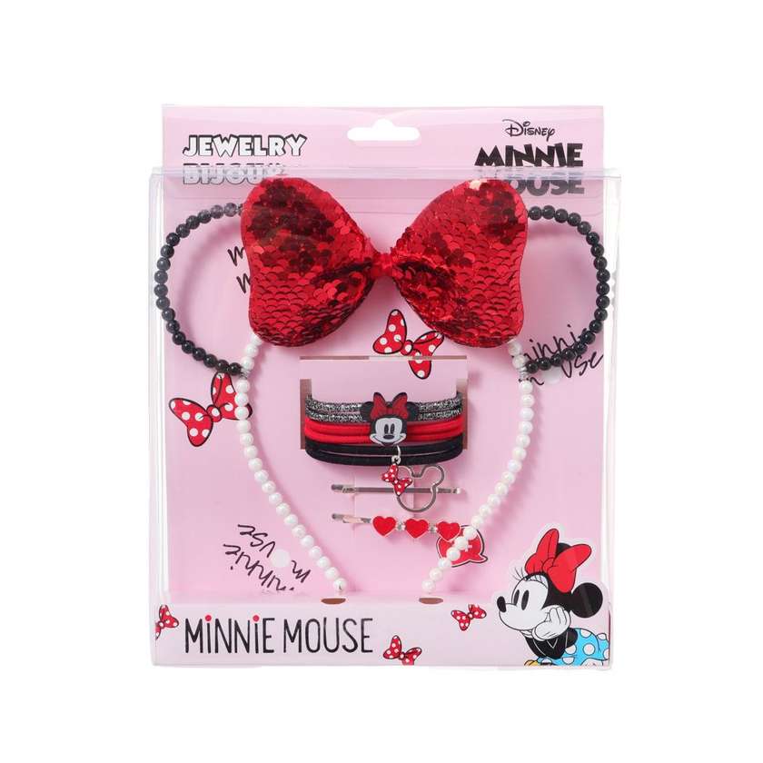 Disney Mickey Mouse Collection Comb Jewelry Set 9 pcs (Minnie)