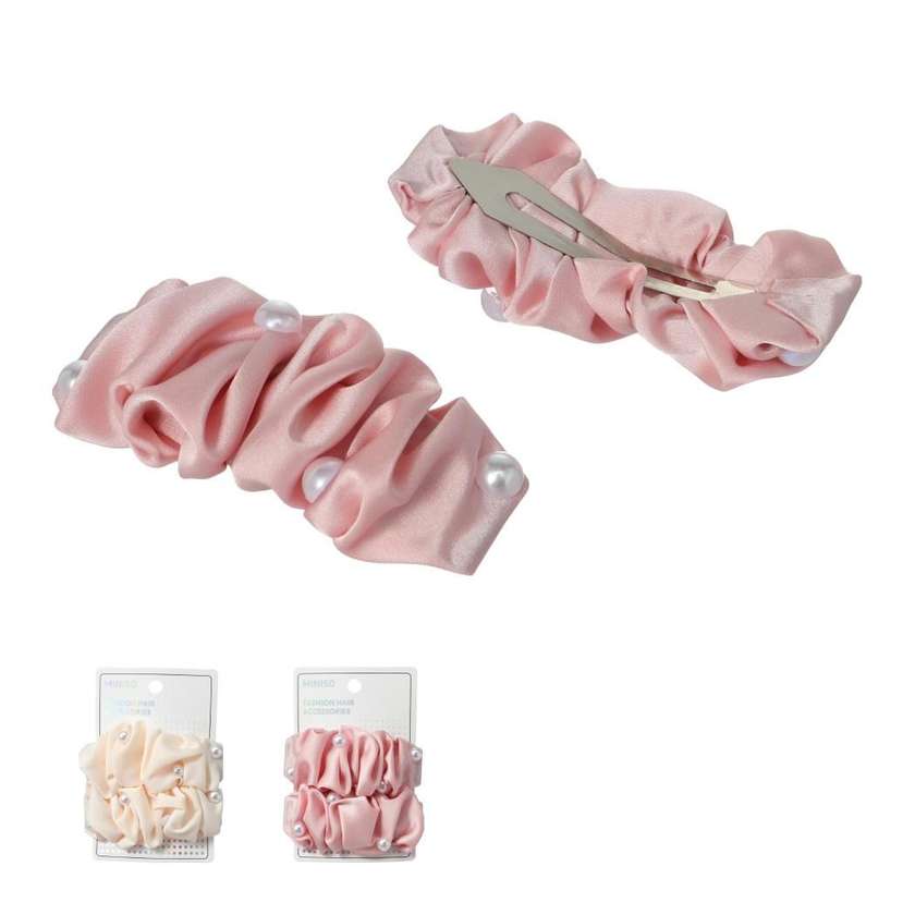 Pearl Girl Series Pleated Hair Clip (2 pcs)