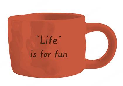 Ceramic Mug with Handle 250mL(Orange)