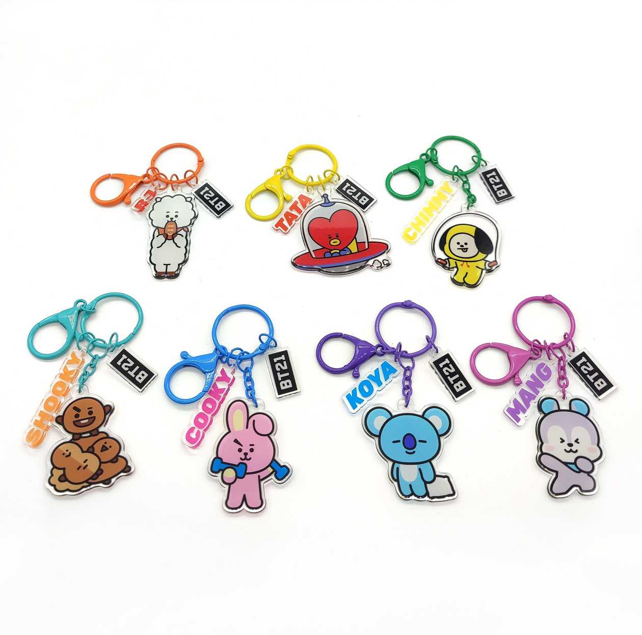 BT21 Collection Acrylic Keychain
