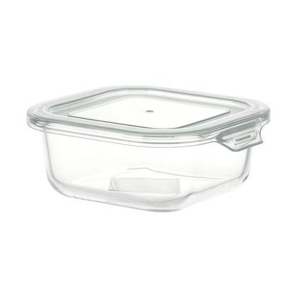 High Borosilicate Glass Food Container 800ml (White)