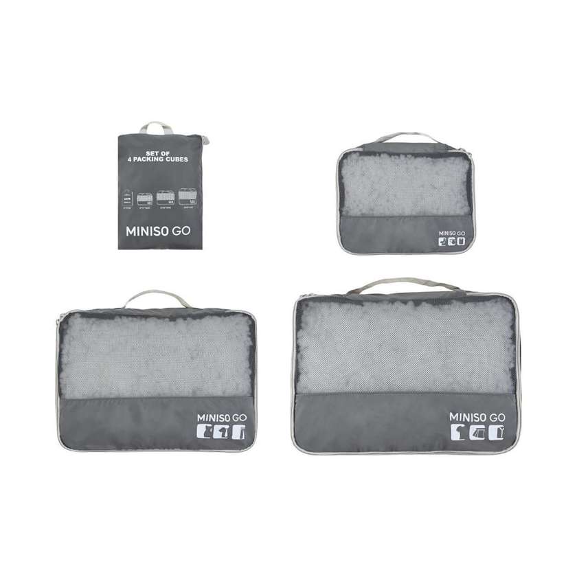 Miniso Go Series Clothes Storage Set (4pcs)(Dark gray)
