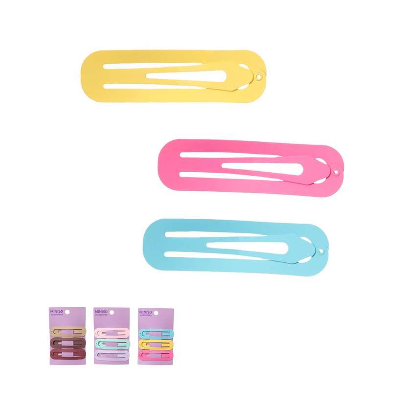 6.8cm Oval Hair Clips (3 pcs)