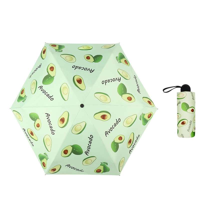Mini Series Fruit 5 Fold Umbrella(Avocado)