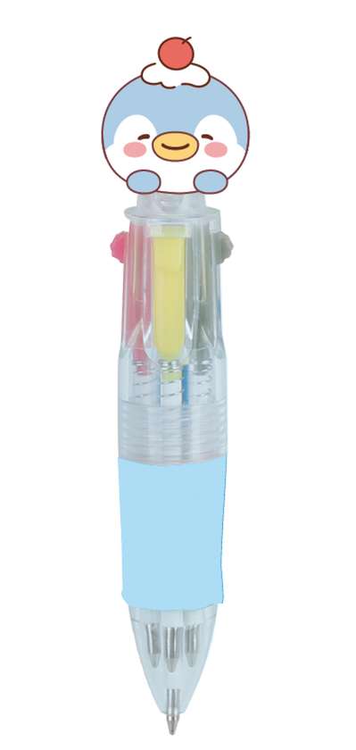 Mini Family Sweet Collection Mini 4-Color Retractable Ballpoint Pen (0.7mm) (Penpen) (PDQ)
