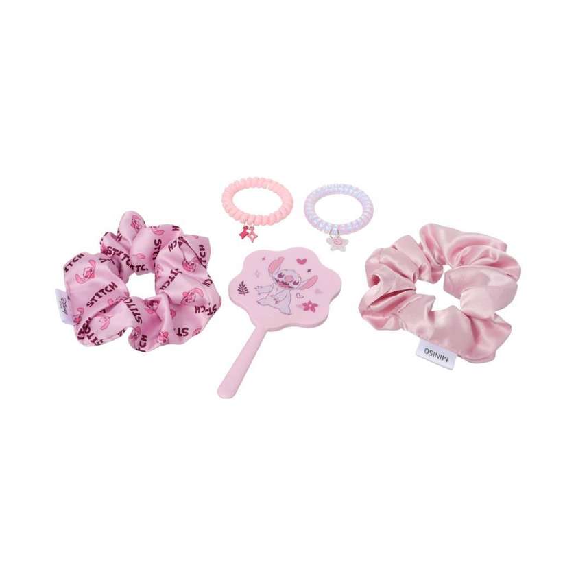 Disney Pink Collection Hair Accessories Kit (5 pcs)(Stitch)