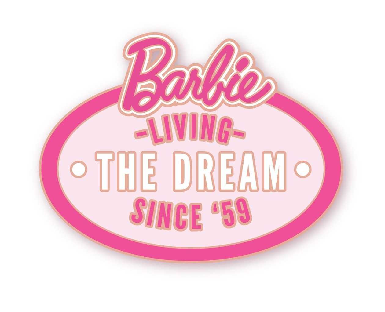 Barbie Shining Collection Glitter Metal Badge (D)