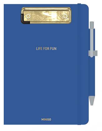Minimalism Retro Collection A5 Clipboard Note Pad with Pen (Midnight Blue)