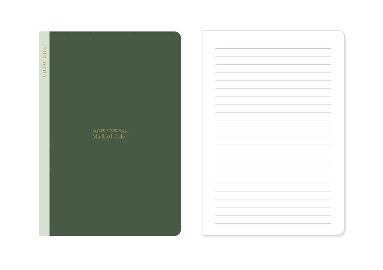 Minimalism Retro Collection A5 Stitch-bound Book (28 Sheets) (Blackish Green)