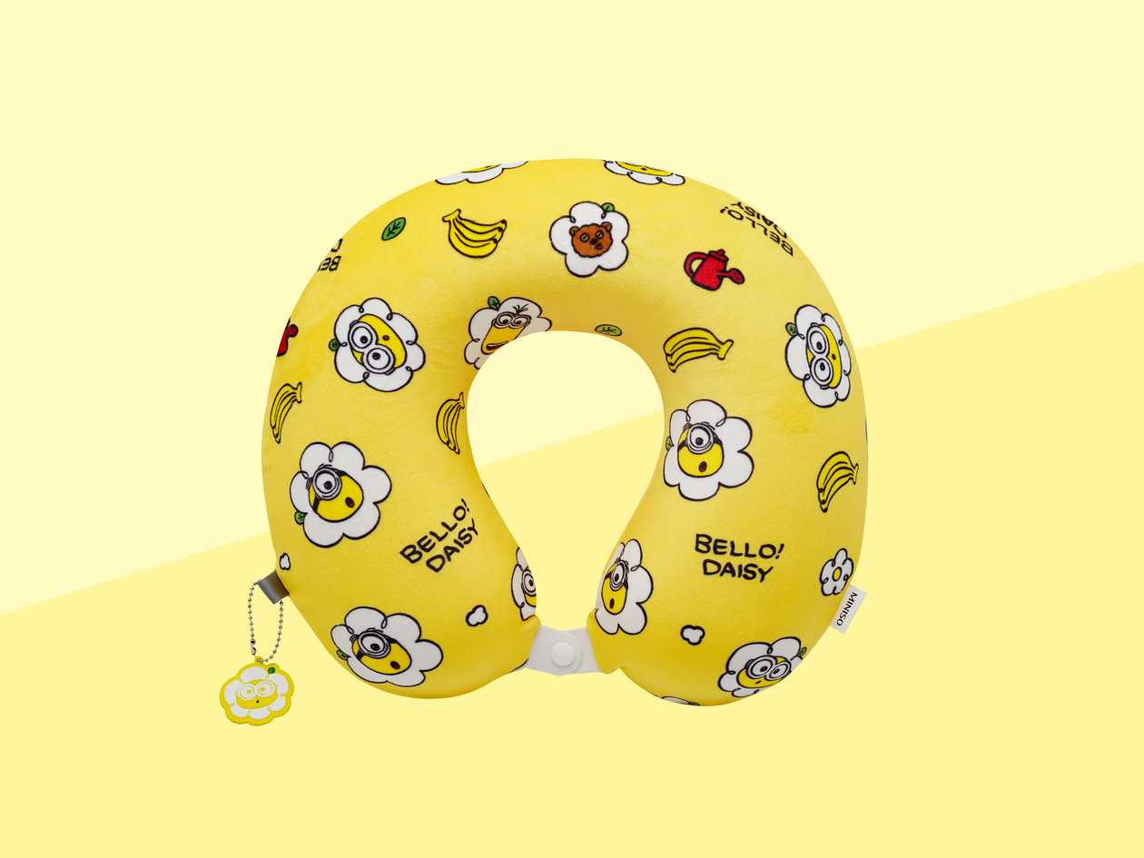 Daisy Minions Collection Memory Foam Neck Pillow(Yellow)