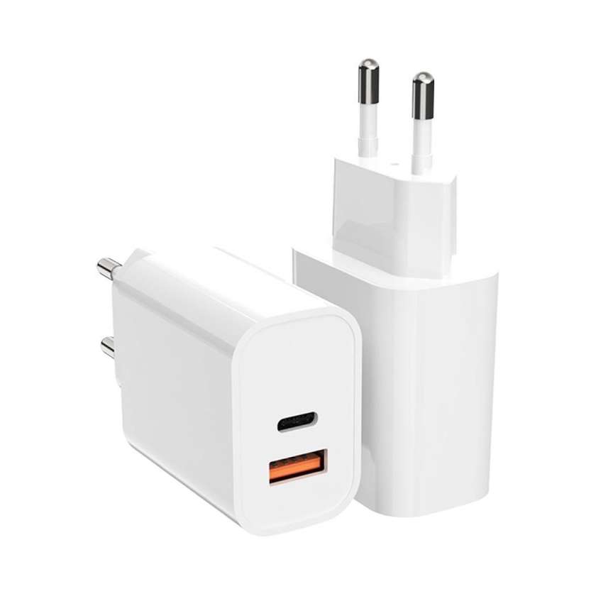 20W PD Dual Port USB-A & USB-C Fast Charger Model: ST770