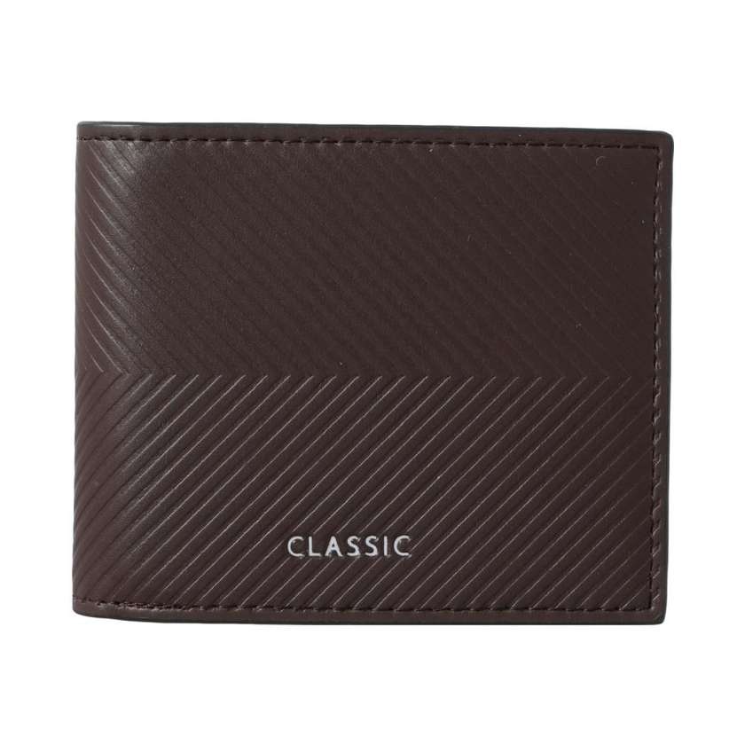 Embossed Mens Wallet (Dark Brown)