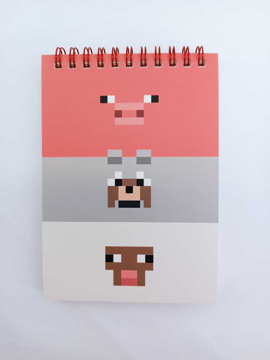 Minecraft - Embossed Upper Wire-bound Book (B) (80 Sheets)