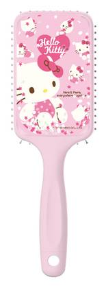 Sanrio characters Pink Collection Glitter Paddle Cushion Hair Brush (Hello Kitty)